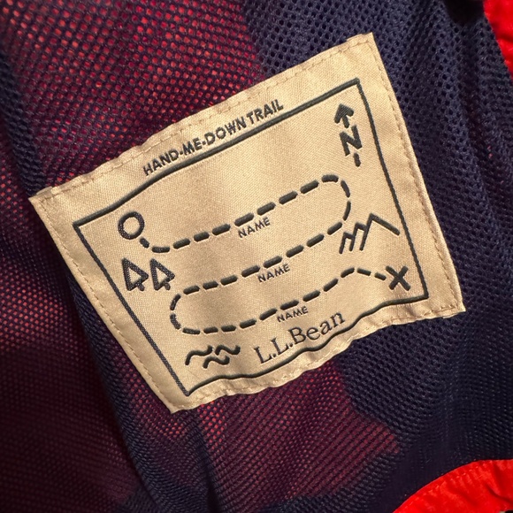 L.L. Bean Toddlers' Discovery EUC Rain Jacket Colorblock, Size 2T, (Red/Blue) - Picture 11 of 14